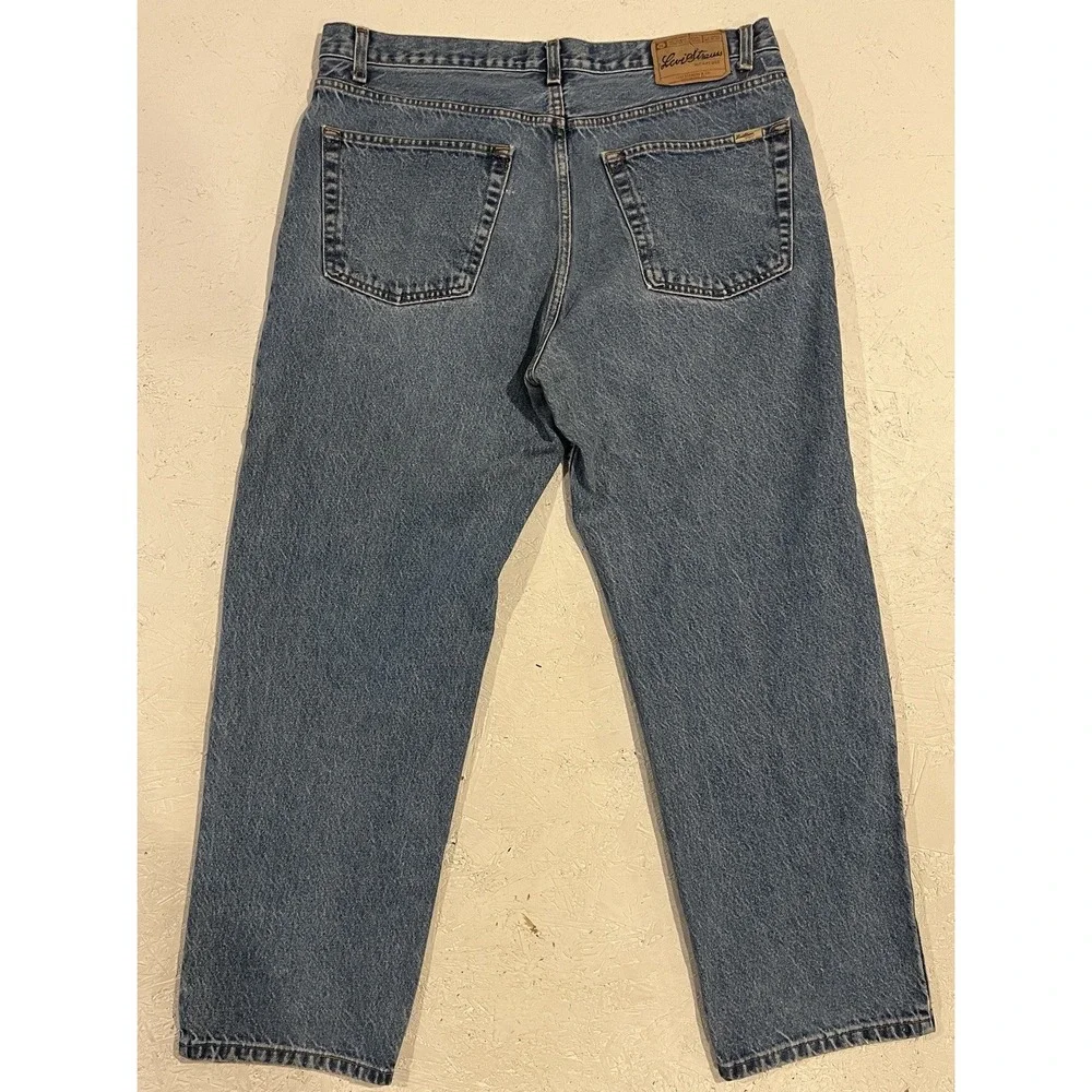 Signature By Levi Strauss And Co Mens Relaxed Fit Blue Straight Jeans Size 38x30